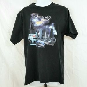 Hanes "Chicago" Short Sleeve Graphic Tee Shirt